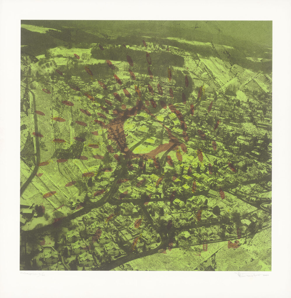 Αστικά Τοπία - Σειρά Ουτοπικές πόλεις
2006 - 2010
Οξυγραφία σε μήτρες τσίγκου και χαλκού, Φωτογραφία, Λιθογραφία.
Διαστάσεις: 77x74εκ.